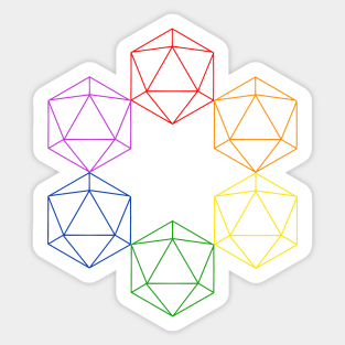 Pride d20 Sticker